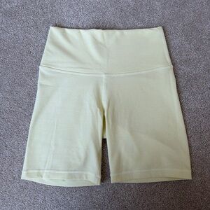 TNA Women's Light Yellow Bike Shorts